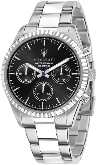 Maserati Herreklokke R8853100023 Competizione Sort/Stål Ø43 mm Maserati Herreklokke R8853100023 Competizione Sort/Stål Ø43 mm