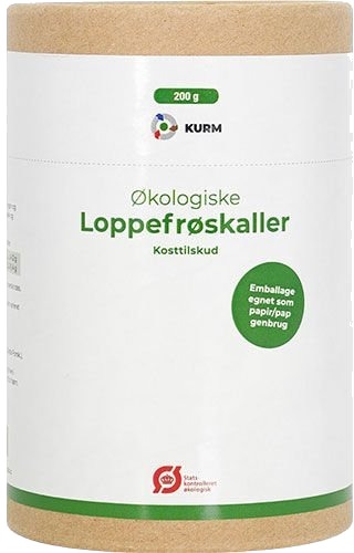 Kurm Økologiske Loppefrøskaller i Kapsler   200 g