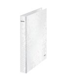 Leitz WOW - Ringperm - bokryggbredde: 40 mm - for A4 Maxi - kapasitet: 250 ark - perlehvit