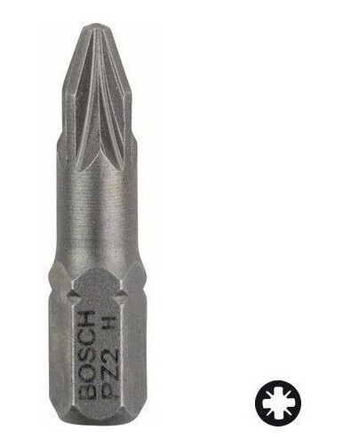 Bosch PZ2 Skrutrekkerbits 25mm 3-pakning