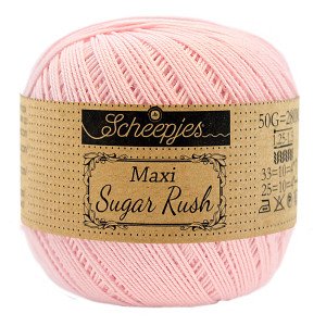 Scheepjes Maxi Sugar Rush Garn Unicolor 238 Pudderrosa