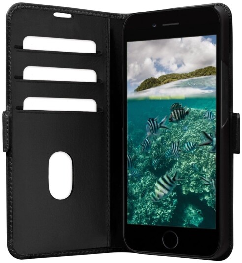 dbramante1928 Copenhagen Flip-cover til iPhone SE/8/7 - Sort