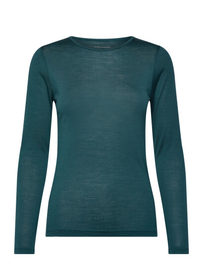 Panos Emporio Wool/Tencel Long Sleeve Green L