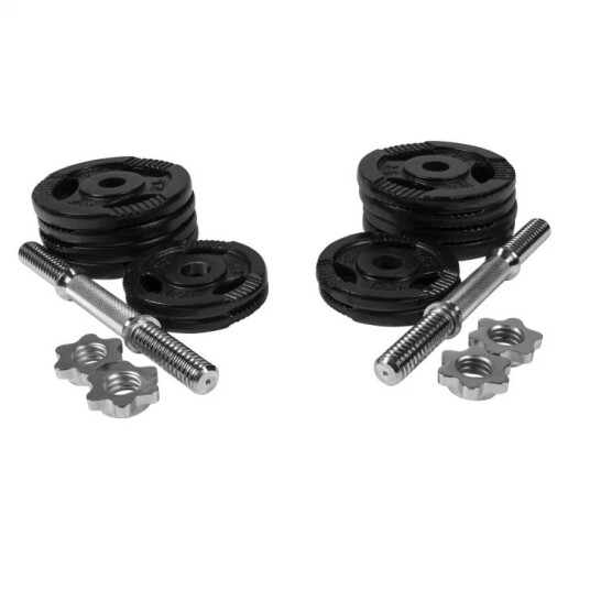 Gorilla Sports Hantlar TRIGRIP Black - 2x15kg Gorilla Sports Hantlar TRIGRIP Black - 2x15kg