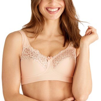 Swegmork BH Cotton bla om Fairtrode Soft Bra Krem bomull B 90 Dame