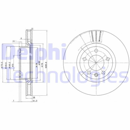 Bremseskive DELPHI BG2742