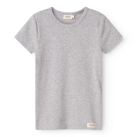 MarMar Modal Melange Light Grey Melange Plain T-shirt 7 år/122