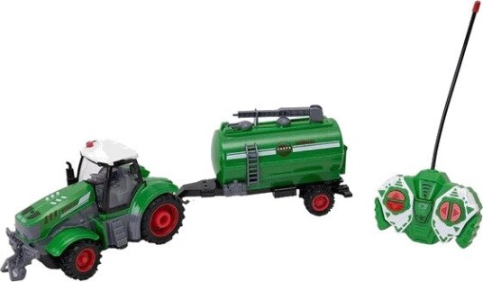 Askato RC Fjernstyrt Leketraktor Med Tankvogn