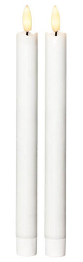 Star Trading Antikklys Flamme Lang LED 2 pk