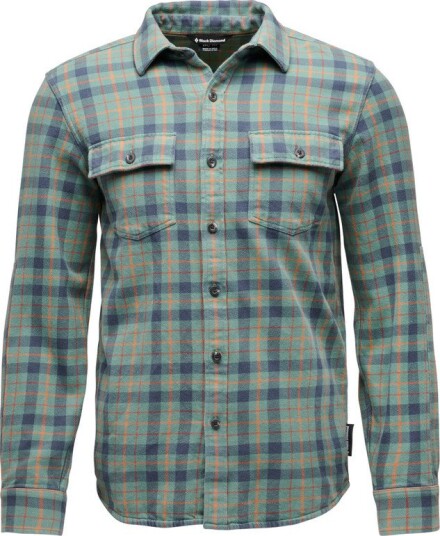 Black Diamond Men"s Project Twill Long Sleeve Shirt Laurel Green-Charcoal S Black Diamond Men"s Project Twill Long Sleeve Shirt Laurel Green-Charcoal S