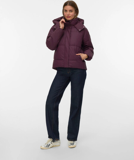 Vero Moda Vmgretakylie Short Coated Jacket Noos Burgundy M