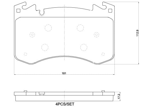Bremseklosser BREMBO P 44 031