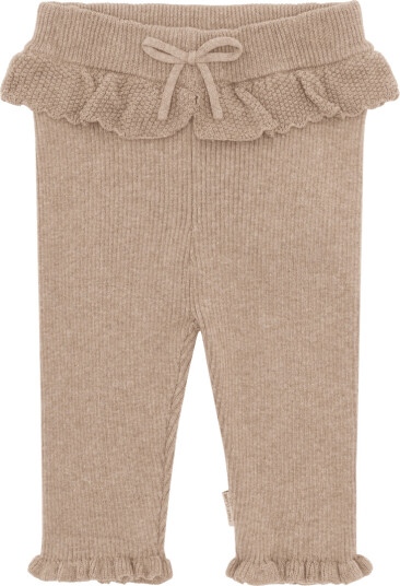 Hust & Claire Lisa ribbestrikket legging til baby   biscuit (56)   56