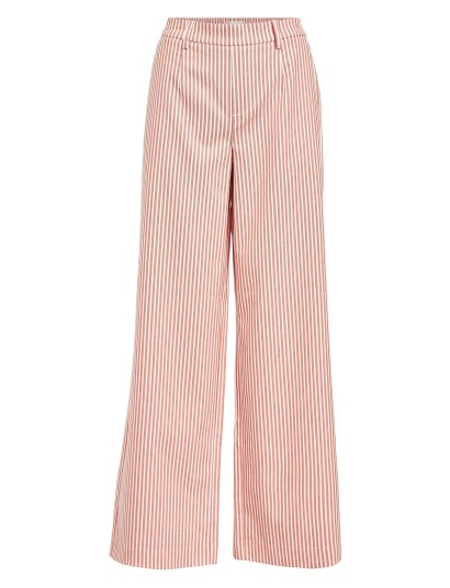 Object Objlisa Wide Pant Aop Noos - Red - 34