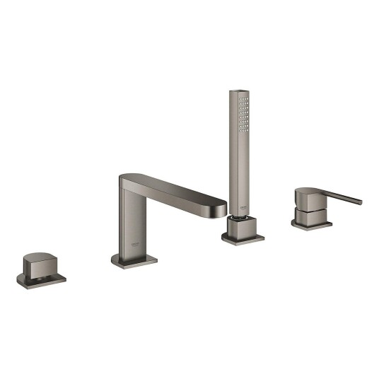 Grohe Plus 4-hulls badekarbatteri Brushed Hard Graphite Grohe Plus 4-hulls badekarbatteri Brushed Hard Graphite