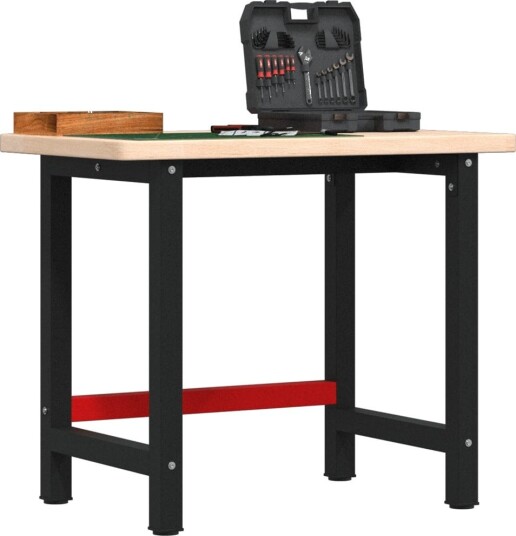  Arbeidsbenk 100x60x83 cm heltre eik rektangulær
