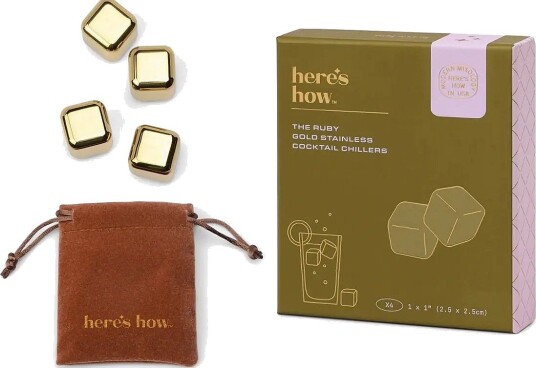 Here"s How Kylkub För Cocktail The Ruby Guld Set Om 4 GOLD One Size