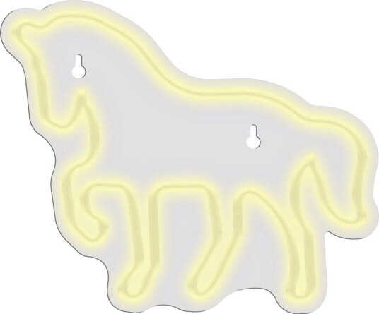 Manta Style Neonlampe Hvit Hest Manta Style Neonlampe Hvit Hest