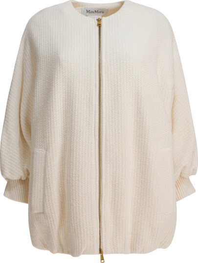 Max Mara Dame Strikkevarer Hvit S,