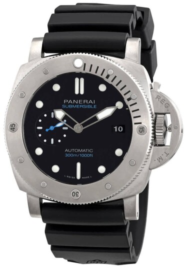 Panerai Herreklokke PAM02305 Submersible Sort/Gummi Ø47 mm