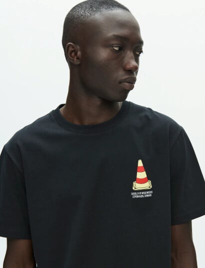 WOOD WOOD Wwace Tee Cone 25220   Black   S