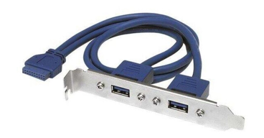 StarTech 2 Ports USB 3.0 A Hunn Slot Adapter Blå 0,5m