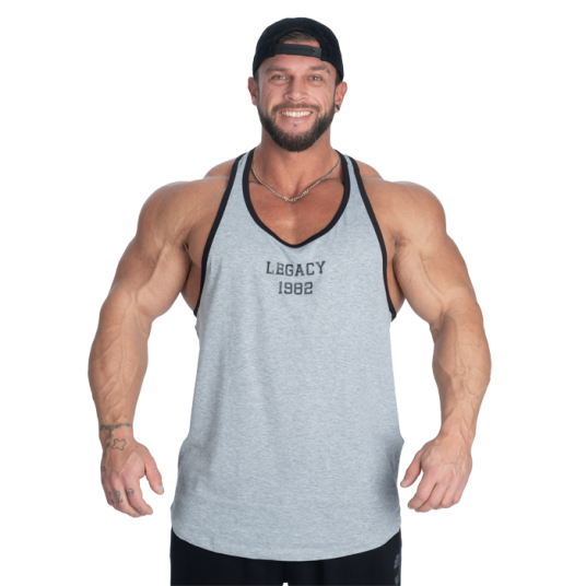 Legacy Essential T‑Back Singlet Grå Grå Large Legacy Essential T‑Back Singlet Grå Grå Large