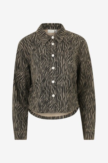 KAFFE - Denimskjorte kaLeondra Denim Shirt - Beige