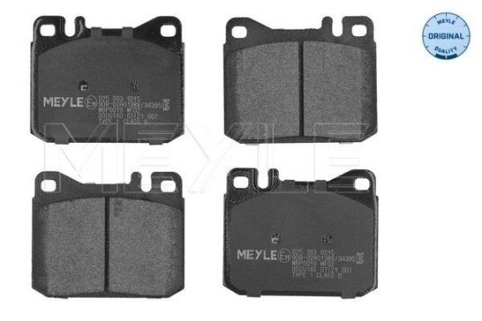Bremseklosser sett MEYLE 025 203 9215