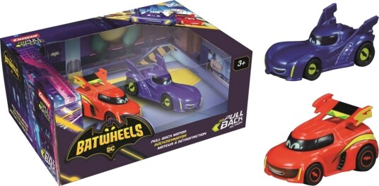 Carrera Batwheels Pull & Speed Bilsett 1:43 2-Pk Fra 3 År