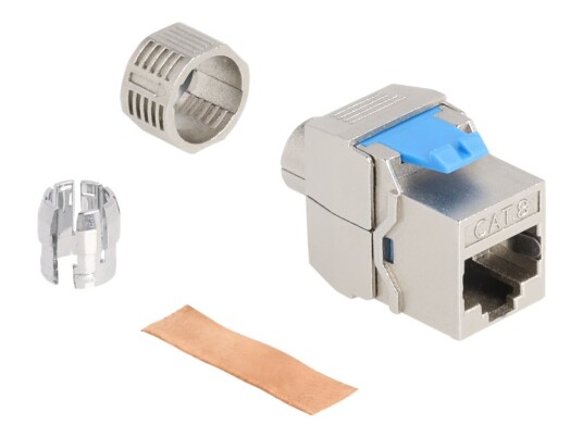 Delock Nettverkkopler Rj 45 Hunn Til Lsa Hunn Stp Cat 8.1 87059