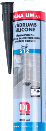 Danalim Silikon Våtrom 512 Sort