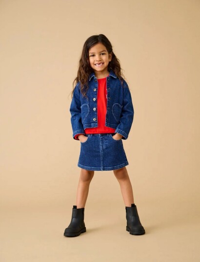 Kids Only Kmgofelia Heart Jacket Dnm Tai Navy 98 Kids Only Kmgofelia Heart Jacket Dnm Tai Navy 98