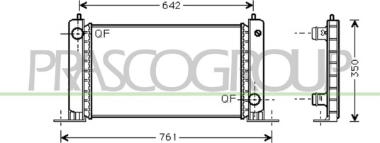 PRASCO FT420R001 Radiator motorkjøling