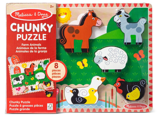 Melissa & Doug Puslespill Bondegård 8 Biter Melissa & Doug Puslespill Bondegård 8 Biter