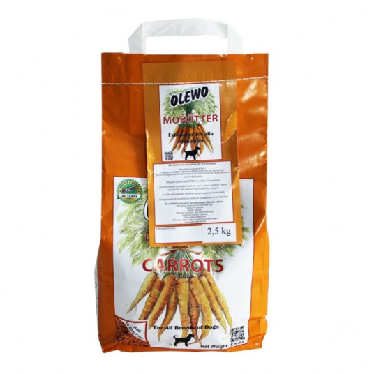 Olewo Gulrotpellets For Hund (2.5 kg) Olewo Gulrotpellets For Hund (2.5 kg)