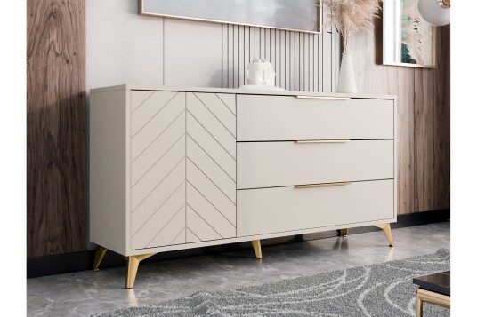Kommode Vemdalen 154 cm Sand beige