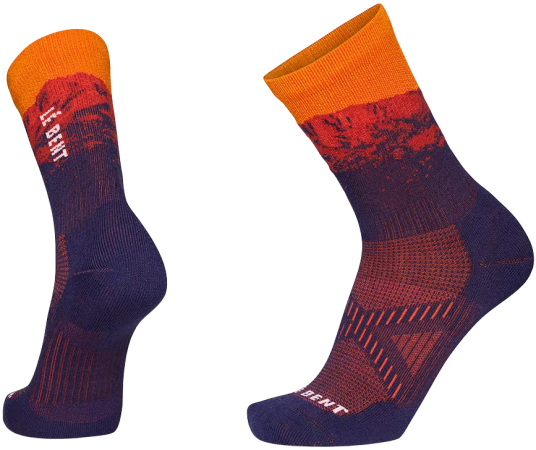 LeBent Zero Cushion 3/4 Crew Sock iris XL LeBent Zero Cushion 3/4 Crew Sock iris XL