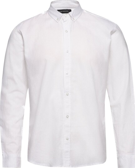 Clean Cut Copenhagen Cotton / Linen Shirt L/S White XL