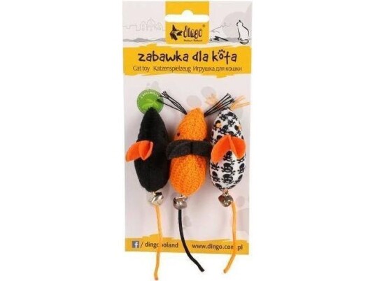 Dingo Cat Toy Salem Mice 3Pcs Dingo Cat Toy Salem Mice 3Pcs