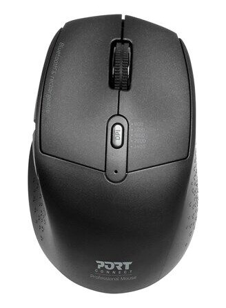 Port Designs Connect Professional Optisk Mus med 5 Knapper - Trådløs Bluetooth - Svart Port Designs Connect Professional Optisk Mus med 5 Knapper - Trådløs Bluetooth - Svart