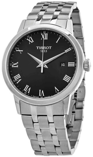 Tissot Herreklokke T129.410.11.053.00 T Classic Sort/Stål Ø42 mm