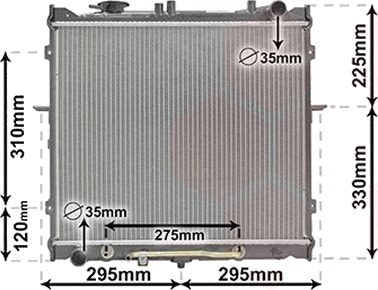 VAN WEZEL 83002023 Radiator motorkjøling