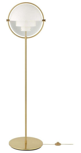 Gubi Multi-Lite Gulvlampe Shiny Brass/White Gubi Multi-Lite Gulvlampe Shiny Brass/White