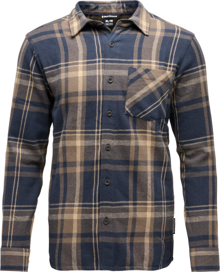 Black Diamond Men's Project Flannel Shirt Charcoal-Walnut Plaid M