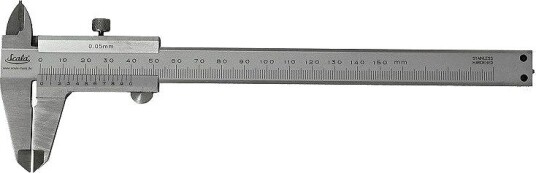 Scala Skyvelære 252.305 150 mm, LCD, Rustfritt Stål