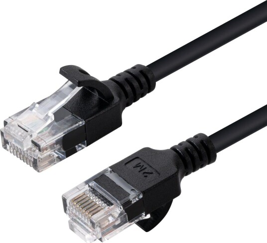 MicroConnect nettverkskabel - 30 cm - svart