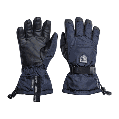Hestra Gore Tex Gauntlet 5 finger hanske junior Dark Blue 3
