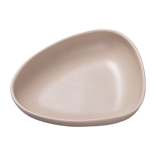 Lind DNA Curve Stoneware dyp tallerken 19x22 cm Sand