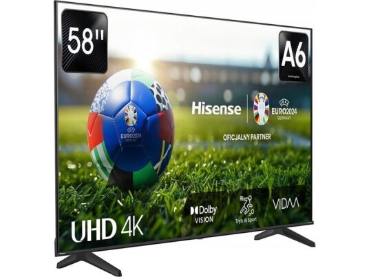 Hisense 58" 4K Ultra HD Smart TV med Dolby Vision 58A6N Hisense 58" 4K Ultra HD Smart TV med Dolby Vision 58A6N